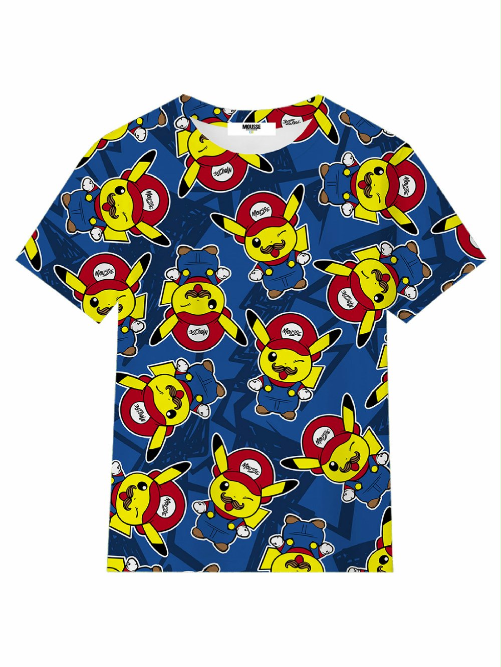 T.shirt manica corta bimbo Pikamario SKTS384 00 T.shirt manica corta bimbo Pikamario T-shirt Bambino in Cotone - Stampa Pikamario - Look Sportivo e Divertente!