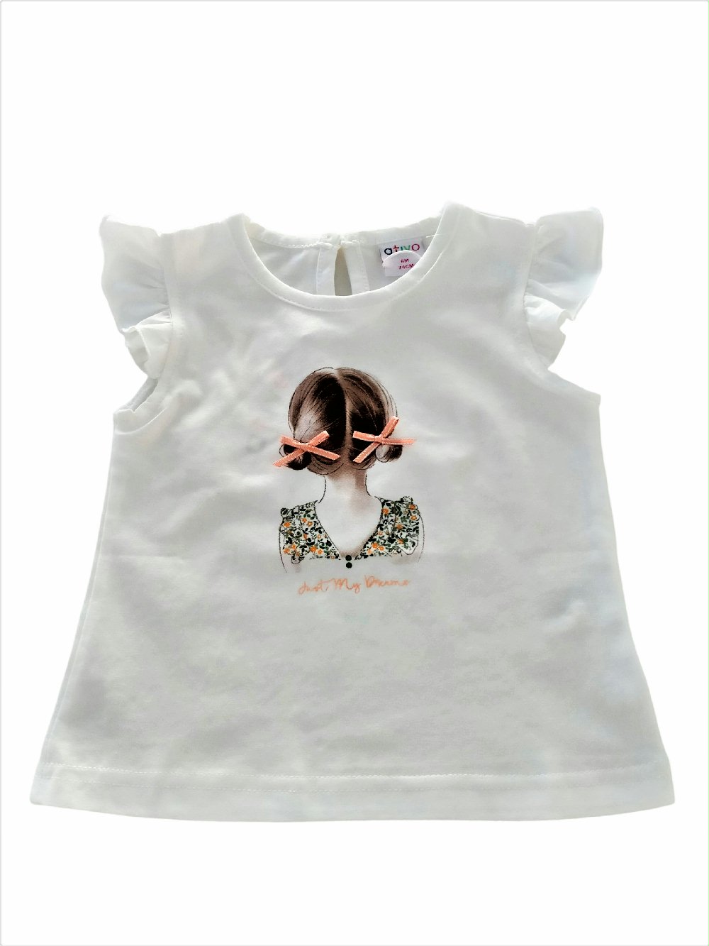 T.shirt manica corta Fields Of Flowers ND2096 00 T.shirt manica corta Fields Of Flowers T.shirt stampata a maniche corte a volant, apertura posteriore con bottoncino.