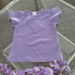 T.shirt manica corta Kitsch T.shirt in cotone con manica corta ad aletta, scollo tondo, apertura con bottoncini sulla spalla fino alla taglia 18 mesi.