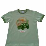 T.shirt manica corta T.shirt stampata a maniche corte in cotone stretch, scollo e maniche profilati in tessuto a contrasto.