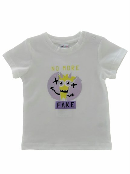 T.shirt manica corta T.shirt stampata a maniche corte in cotone stretch.
