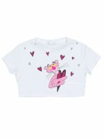 T.shirt manica corta ragazza T.shirt Corta "Pantera Rosa" - Brillantezza e Personalità per Bambine e Ragazze Made in Italy Pantera Rosa
