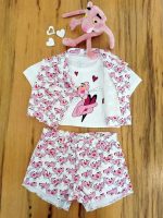 T.shirt manica corta ragazza T.shirt Corta "Pantera Rosa" - Brillantezza e Personalità per Bambine e Ragazze Made in Italy Pantera Rosa