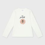T.shirt manica lunga bambina T.Shirt Bambina Manica Lunga in Cotone Stretch: Comfort Quotidiano