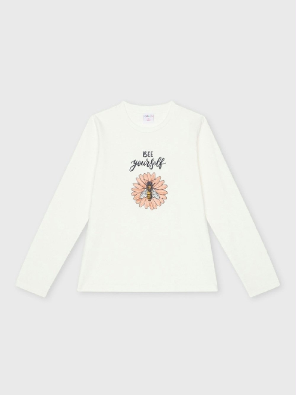 T.shirt manica lunga bambina ND6161 00 T.shirt manica lunga bambina T.Shirt Bambina Manica Lunga in Cotone Stretch: Comfort Quotidiano