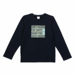 T.shirt manica lunga bambino T.shirt Stampata Bambino a Manica Lunga in Cotone Stretch