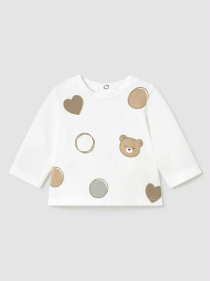 T-shirt manica lunga neonata T-Shirt Manica Lunga Neonata Mayoral New Born: Comfort e Stile in Cotone Stretch