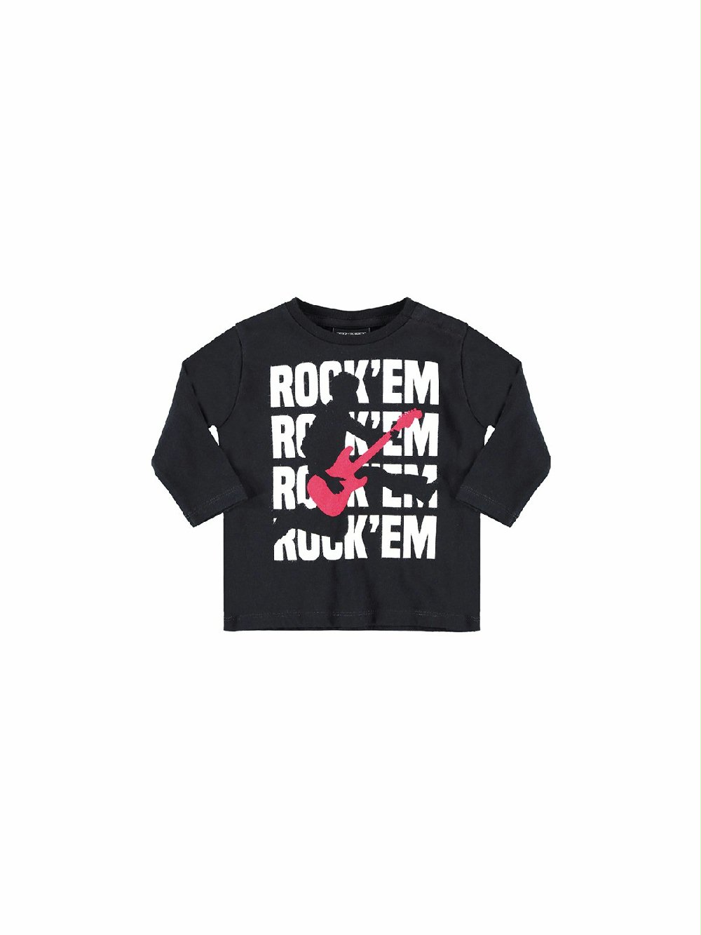 T.SHIRT ROCK ARTIST BABY TEE FW190154 00 T.SHIRT ROCK ARTIST BABY TEE YPORQUÈ - T.shirt girocollo, manica lunga, 100% COTONE. Stampa "rock artist" nelle taglie baby da 3 mesi a 18 mesi.