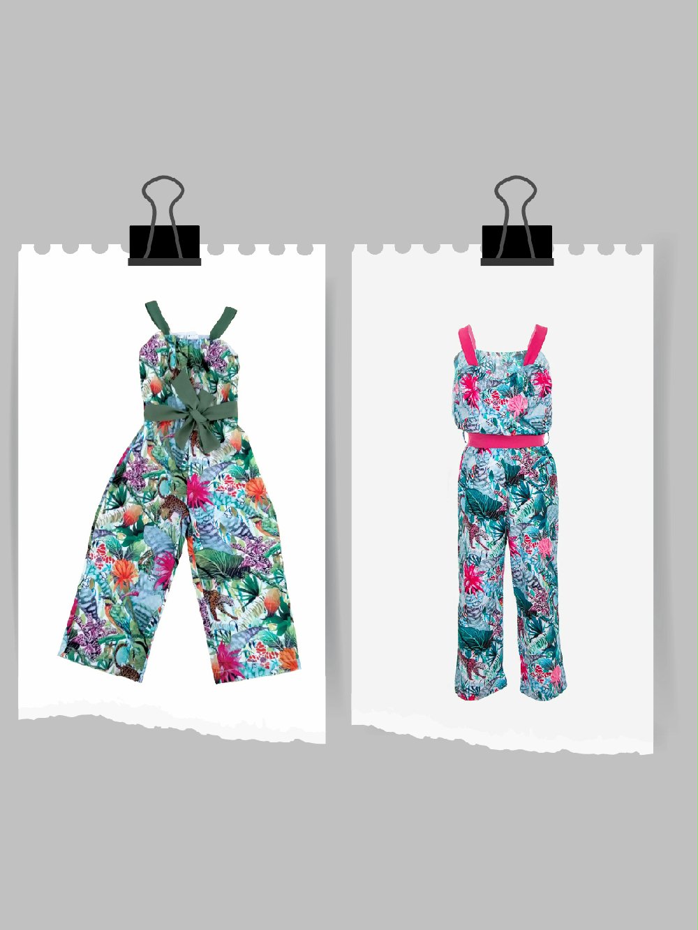 Tuta Rainforest Ativo Kids JH4626 00 Tuta Rainforest Ativo Kids Tuta stampata in fantasia TROPICAL all over.