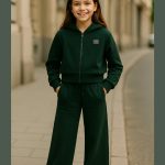 Tuta sportiva ragazza Ativo Kids Junior - tuta sportiva in felpa di cotone composta da felpa zip con cappuccio e pantaloni cozy con tasche e coulisse, 4/10 anni Back to School