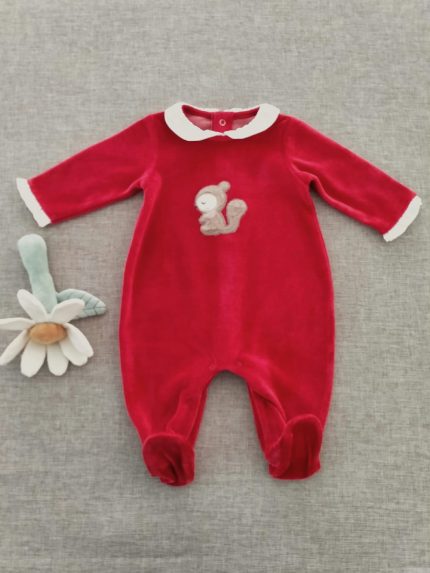 Tutina ciniglia neonata Tutina in Ciniglia per Neonata - Eleganza e Comfort per Natale
