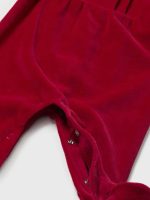 Tutina con piedini neonata Tutina in Ciniglia per Neonata con Colletto a Corolla - Comoda e Morbida