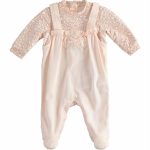 TUTINA INTERA ANIMALIER MINIBANDA - Tutina intera con piedini e fiocco, stampa animalier.