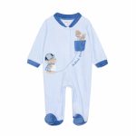 Tutina neonato Ativo Kids - tutina in ciniglia per neonato