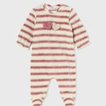 Tutina velour neonata Tutina in Velour Rigato per Neonata - Mayoral