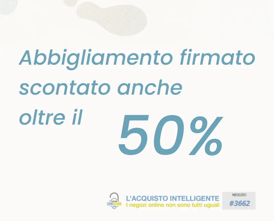 abbigliamento firmato scontato anche oltre il 50%